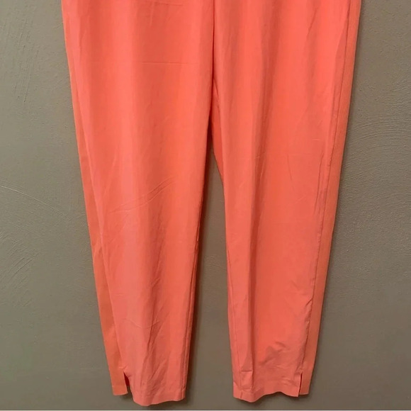 Athleta Brooklyn Ankle Pant Sunset Glow Coral Size 10 Tall NWOT New - Picture 7 of 15
